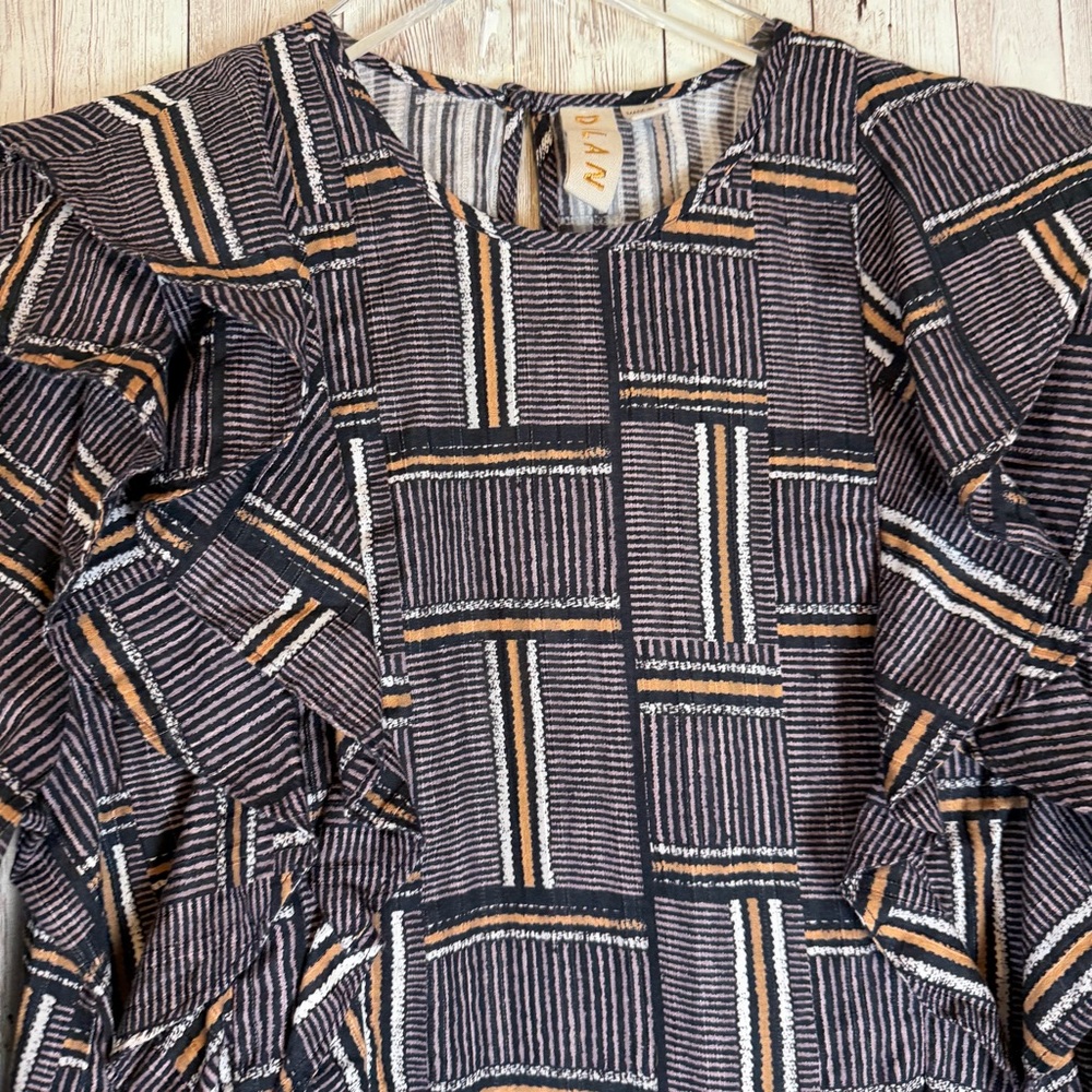 Anthropologie x Dolan 'Nala' Cotton-Rayon Ruffle Blouse Size Medium - Picture 6 of 10